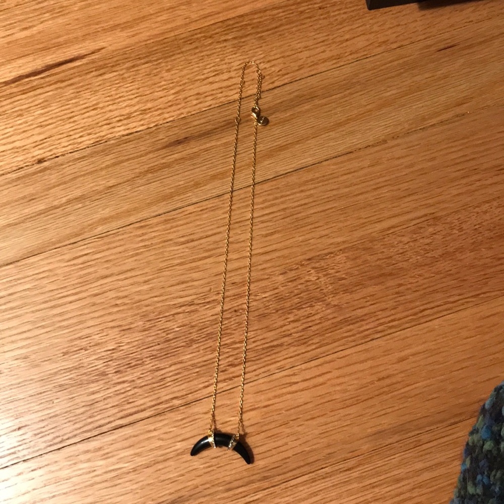 Black horn necklace